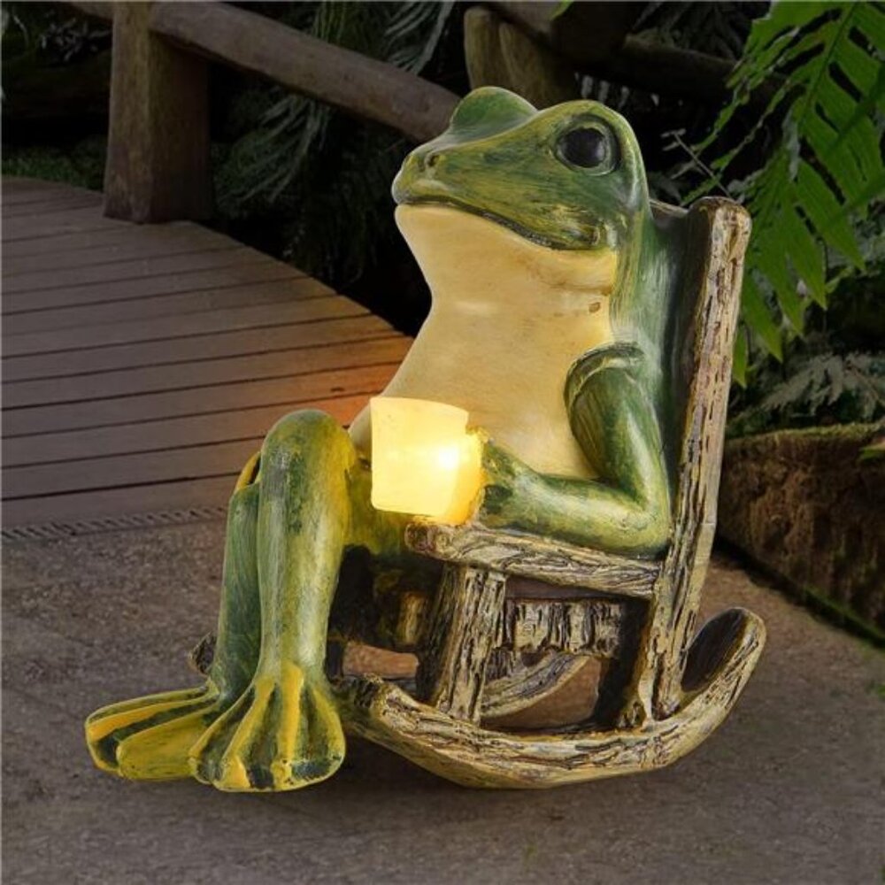 Miniature Frog Garden Statue Gifts Fall Halloween Decorations Fairy Garden